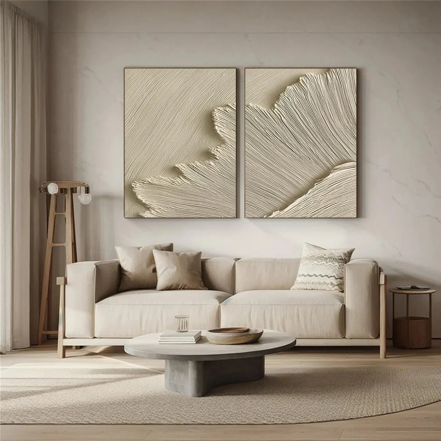 Sea & Sky Minimalist Textured Wall Art Set of 2 #MS248