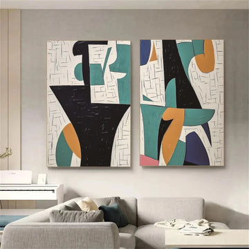 Abstract Canvas Art Set of 2 #WS730