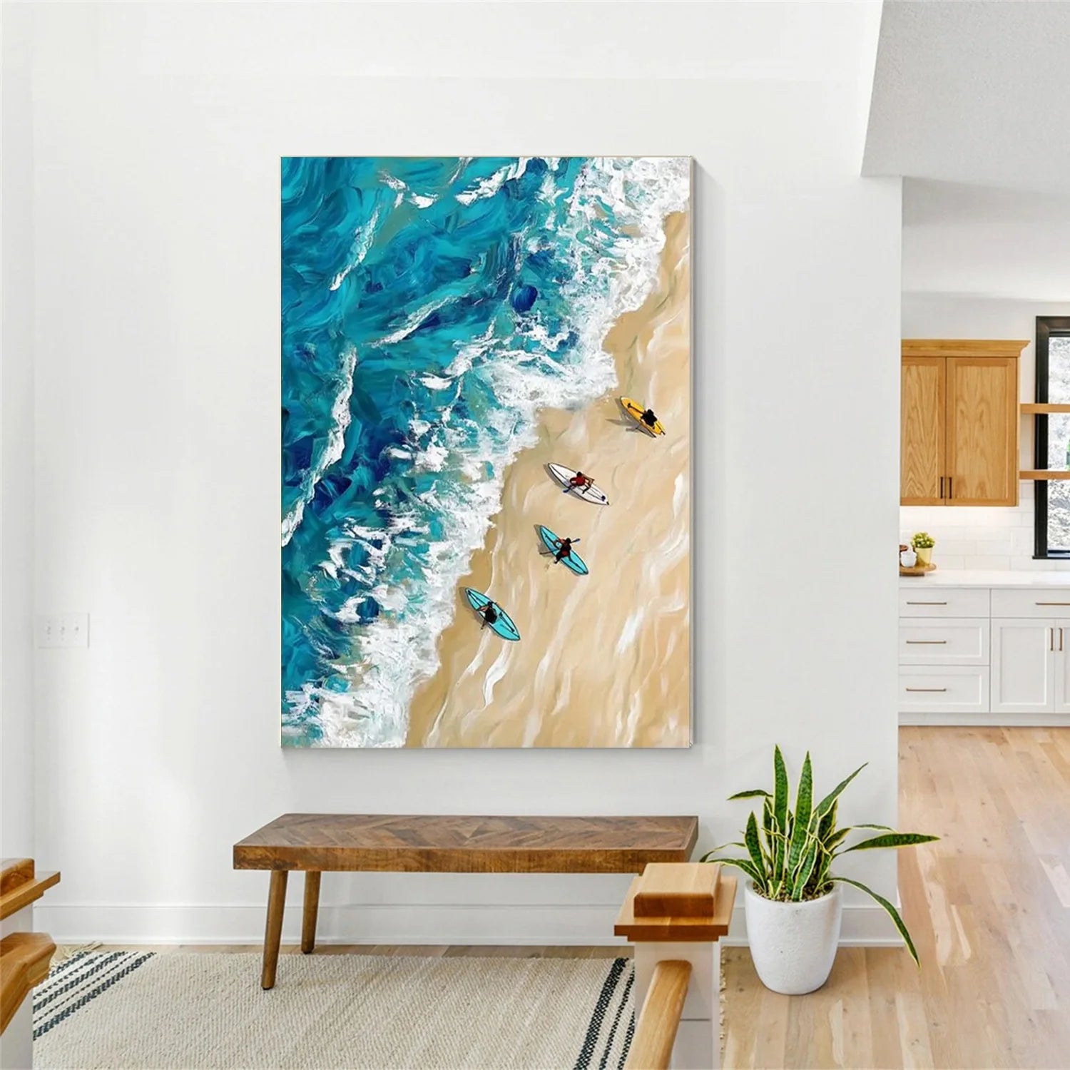 Swimming Sport Textured Wall Art #SA014