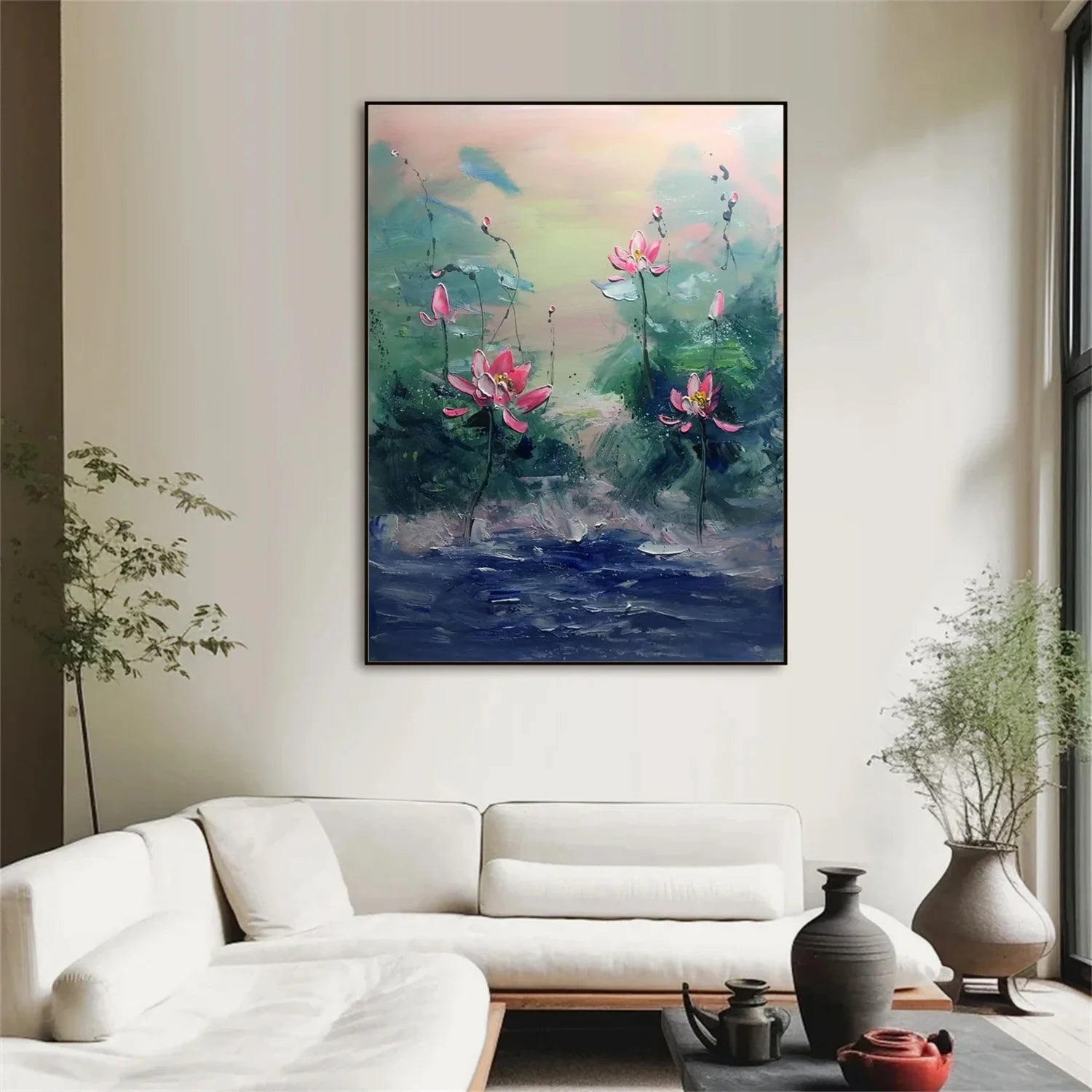 Flower & Tree Abstract Textured Wall Art #ML105