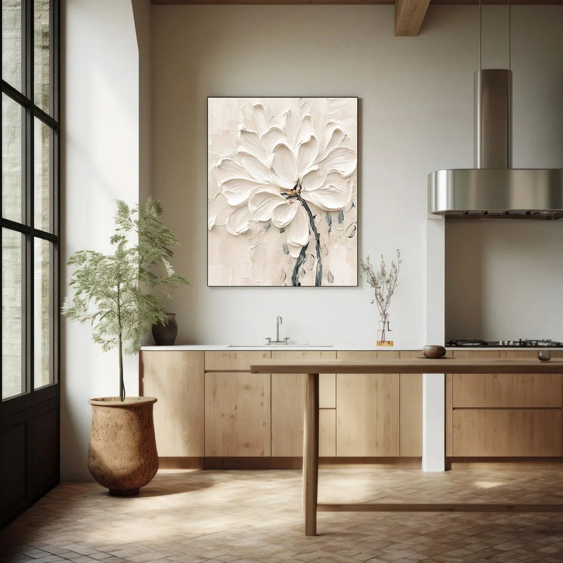 Flower & Tree Abstract Textured Wall Art #ML144
