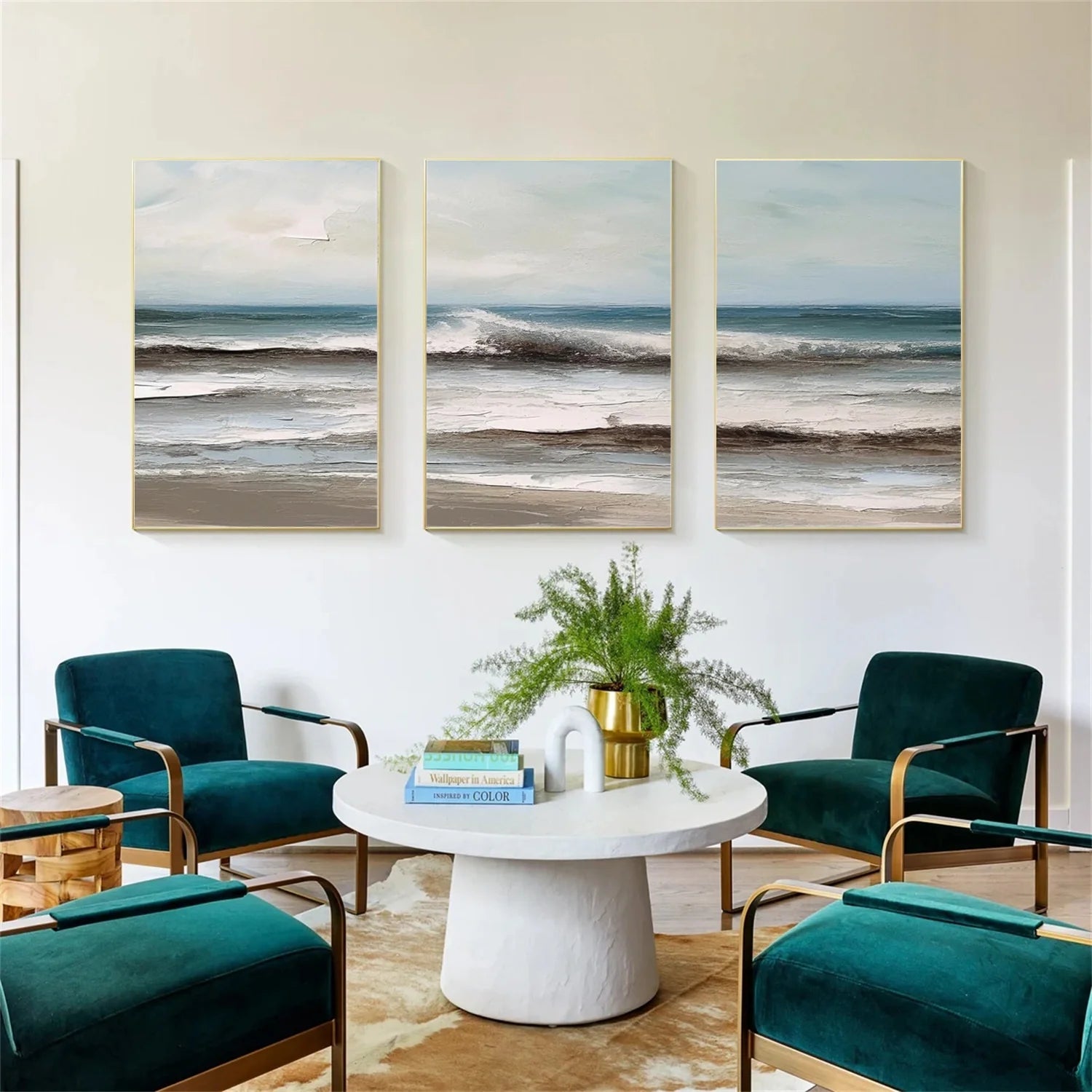Sea & Sky Textured Art Set of 3 #MS109