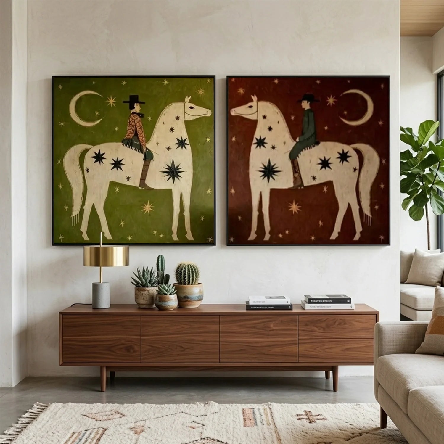 Vintage Americana Art Set of 2 #VA123