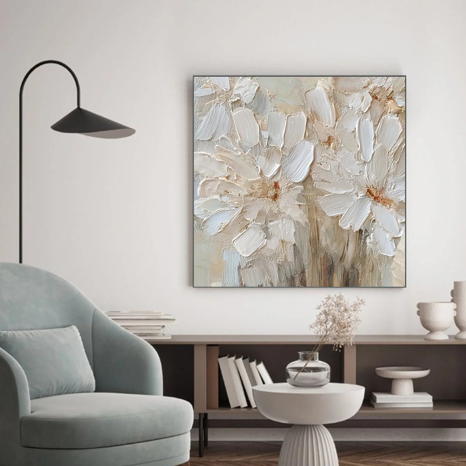 Flower & Tree Abstract Textured Wall Art #ML238
