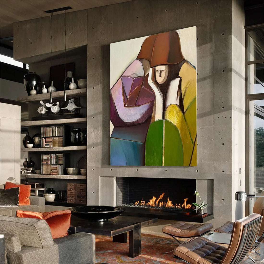 Abstract Portrait Wall Art #AP063