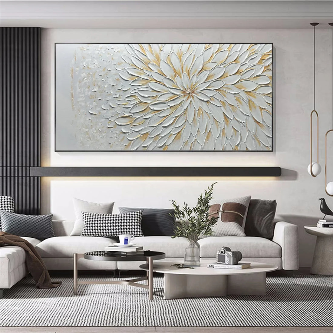 Flower & Tree Abstract Textured Wall Art #ML093