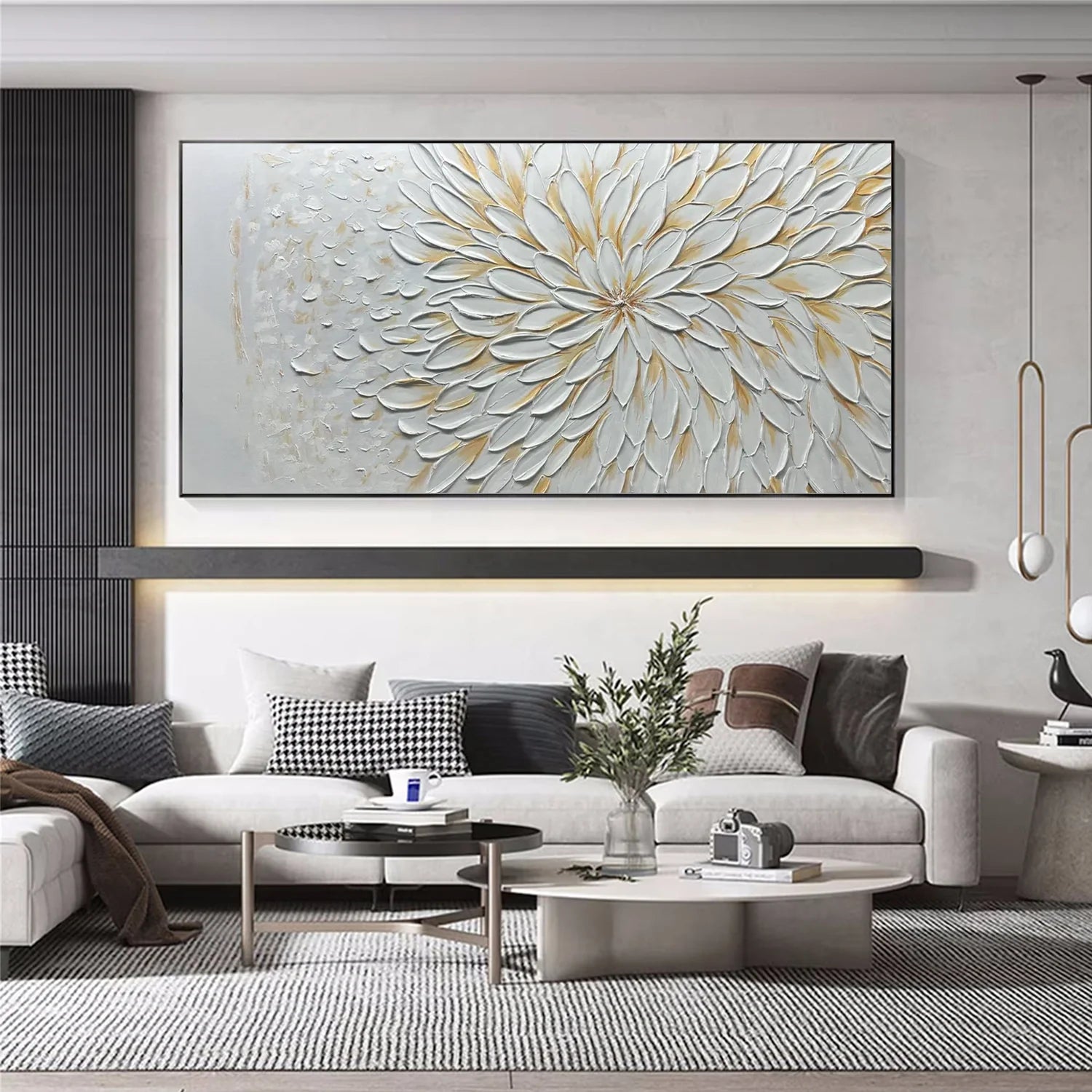 Flower & Tree Abstract Textured Wall Art #ML093