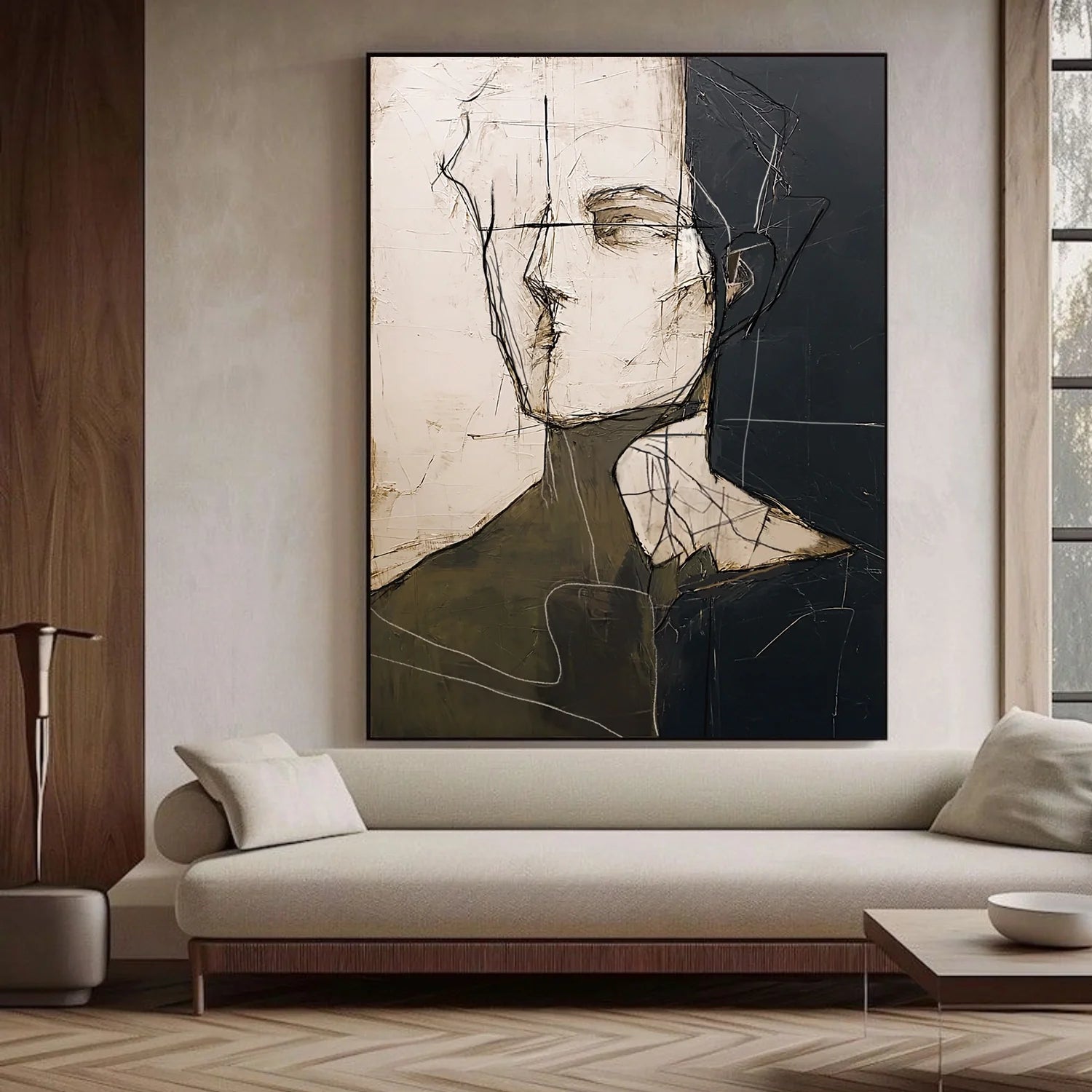 Abstract Portrait Wall Art #AP108