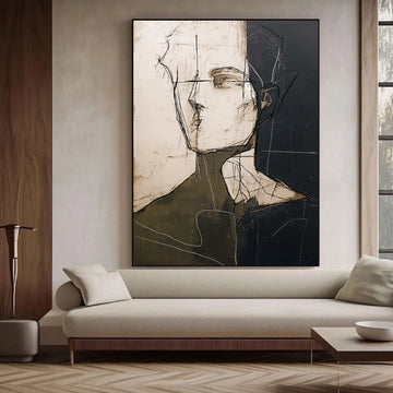Abstract Portrait Wall Art #AP108