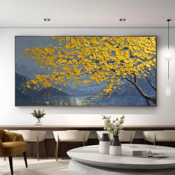 Flower & Tree Abstract Textured Wall Art #ML170
