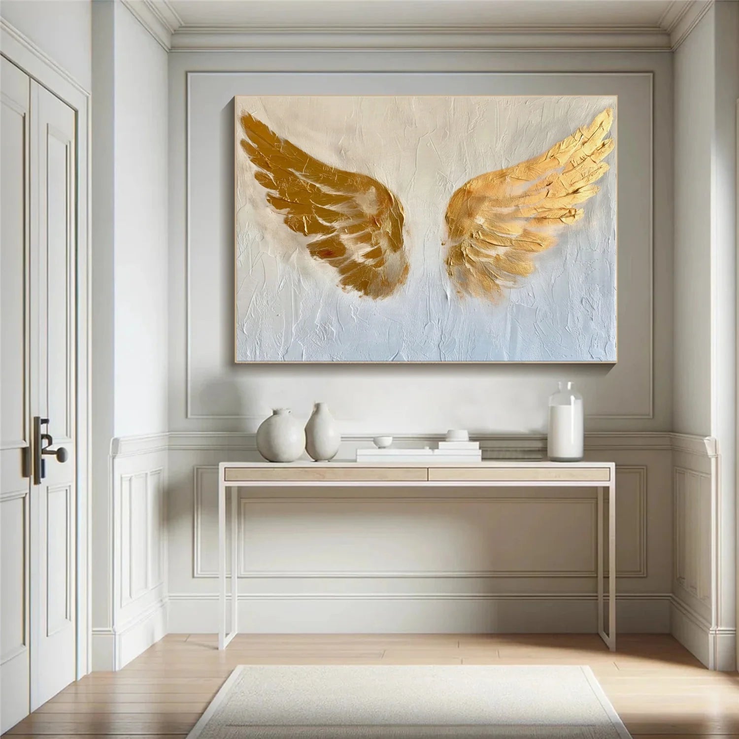 Abstract Angel Wing Textured Painting #AP054