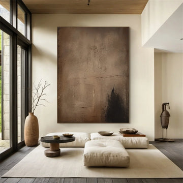 Beige and Brown Abstract Tranquility #WS521