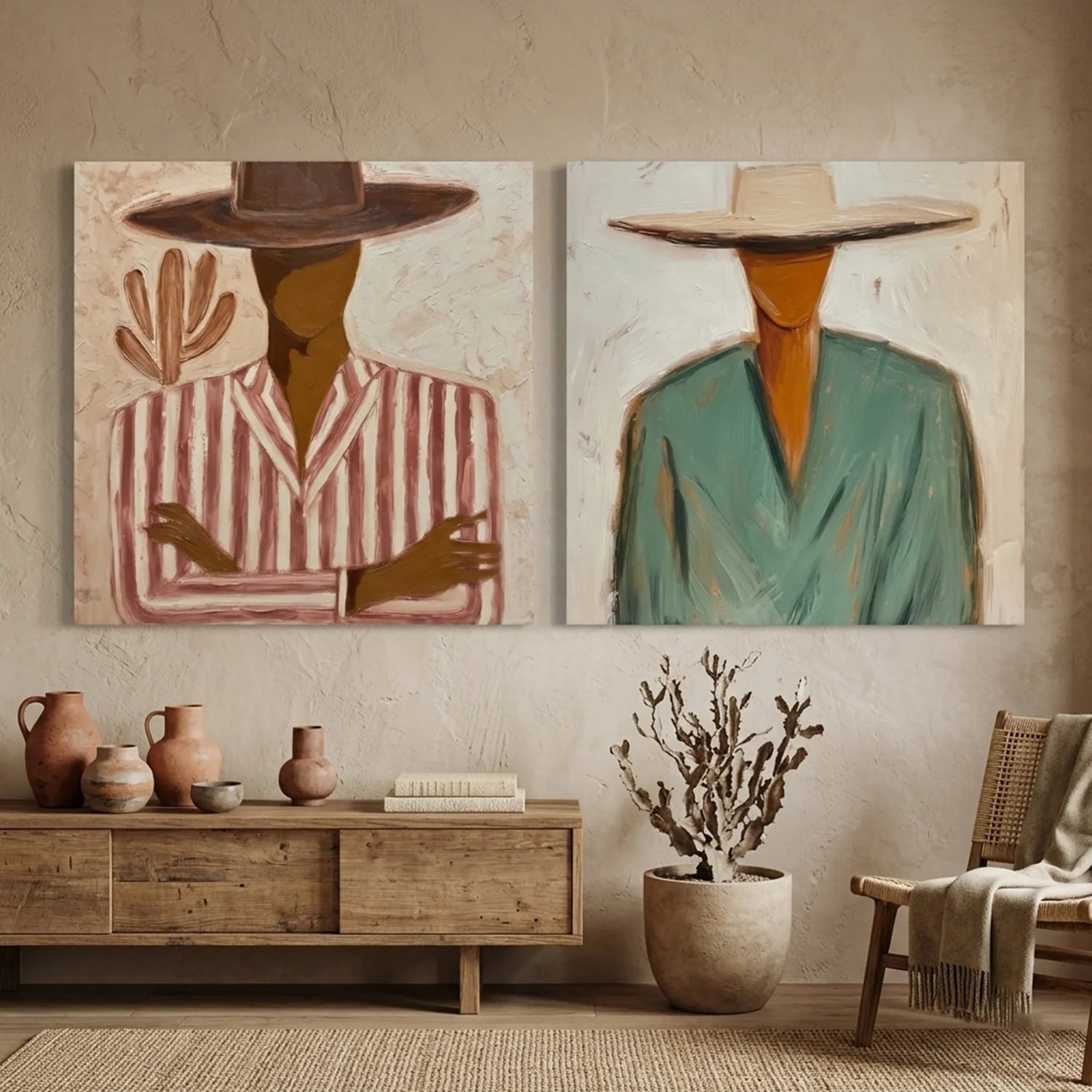 Vintage Americana Art Set of 2 #VA028