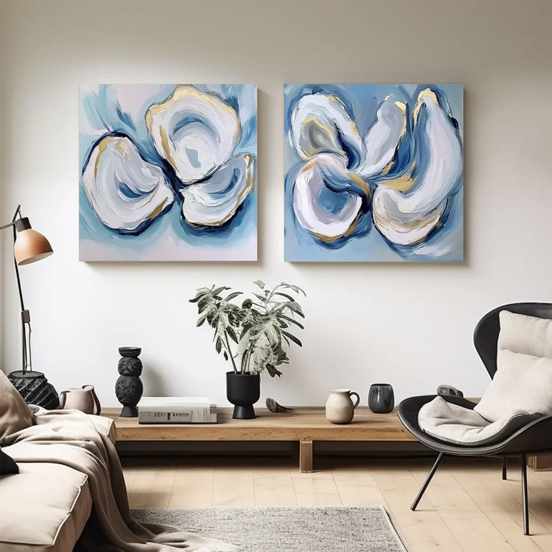 Abstract Canvas Art Set of 2 #WS778