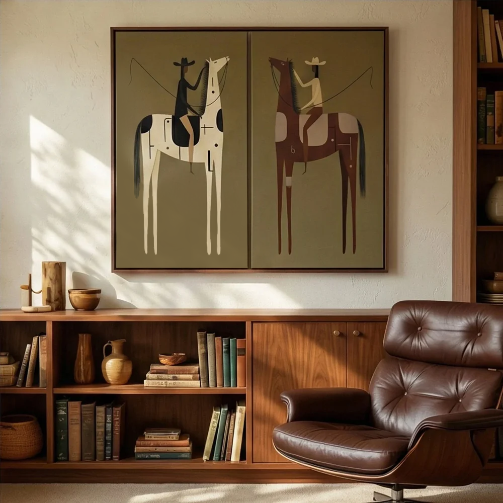 Vintage Americana Art Set of 2 #VA014