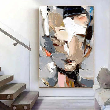 Abstract Portrait Colorful Painting #AP010