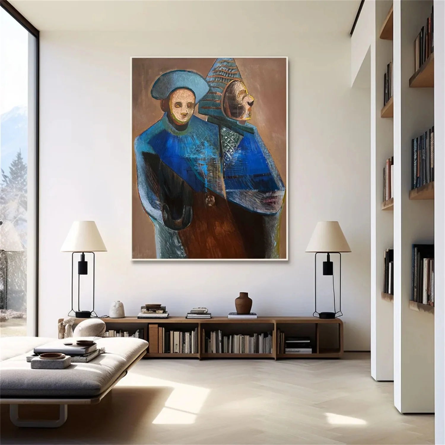 Abstract Portrait Wall Art #AP059