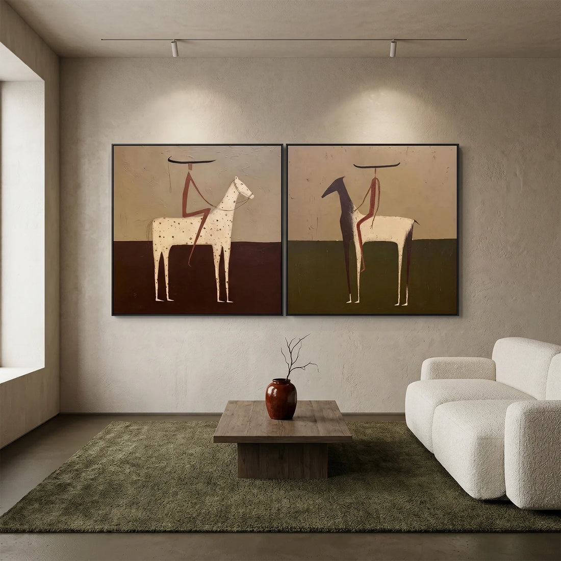 Vintage Americana Art Set of 2 #VA124