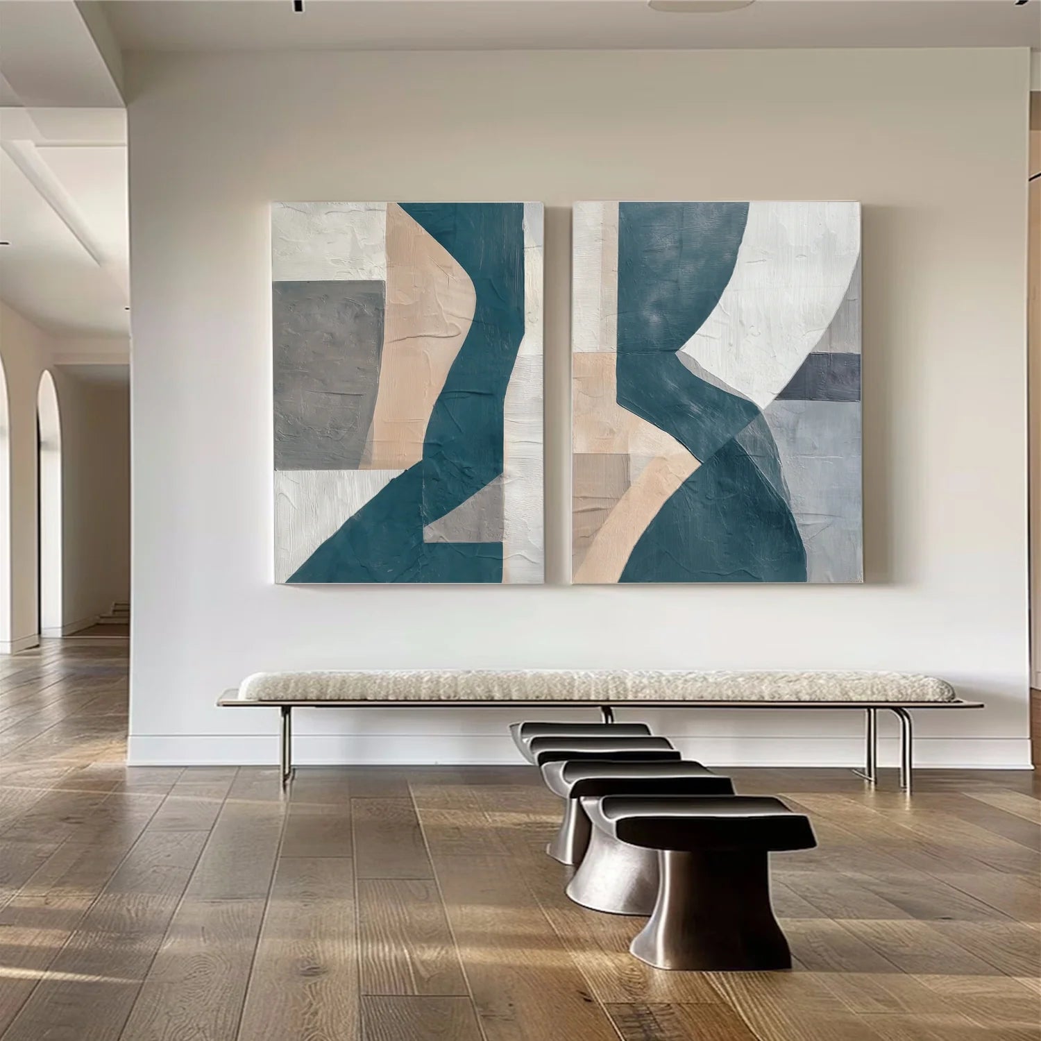 Abstract Canvas Art Set of 2 #WS878