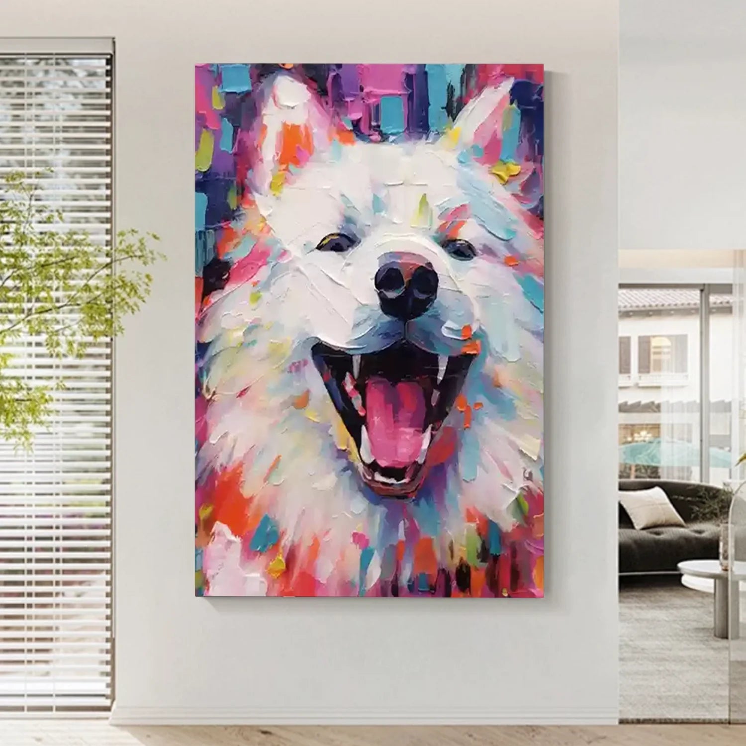 Abstract Animal Dog Wall Art #AL114