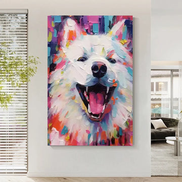Abstract Animal Dog Wall Art #AL114