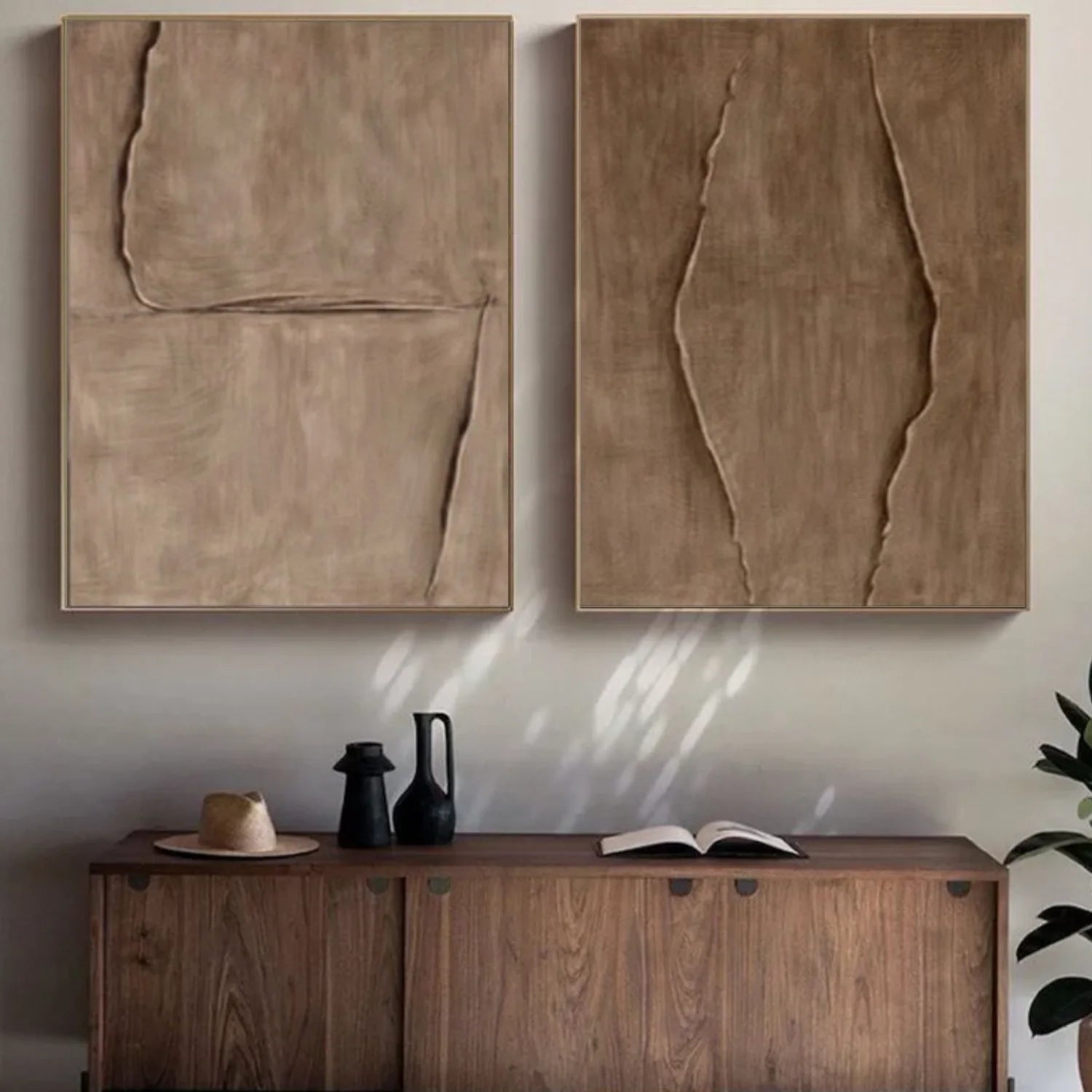 Minimalist Textured Canvas Art Set of 2 #MM377