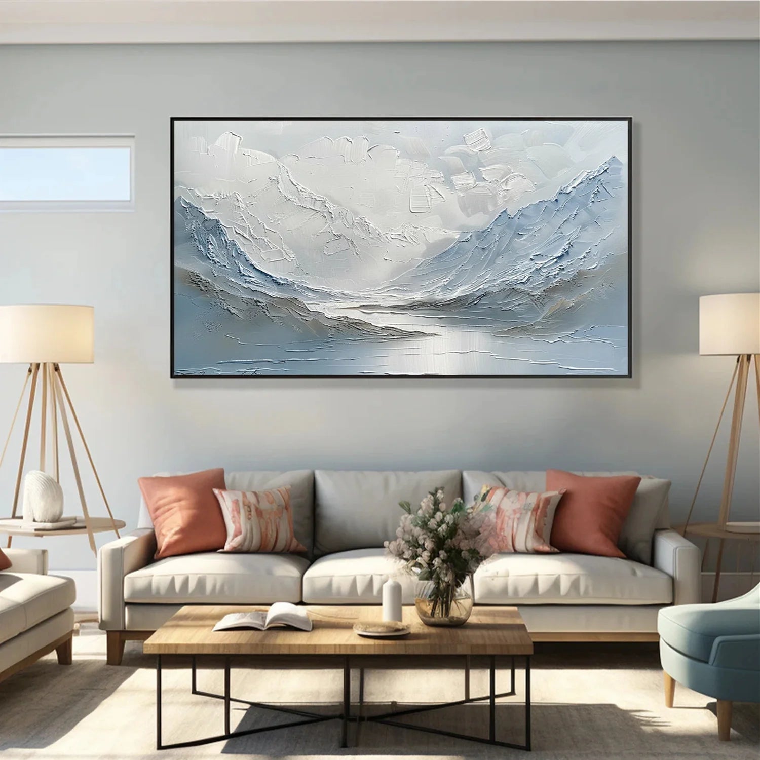 Minimalist Mountain Canvas Art #MM385