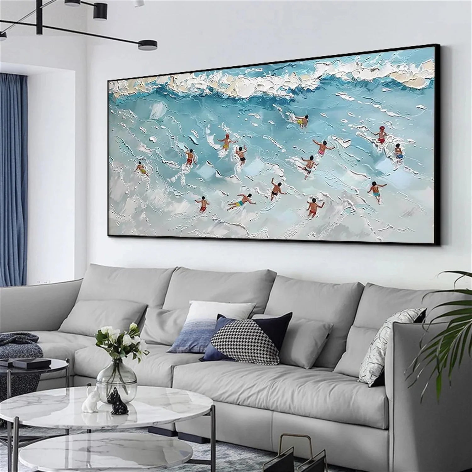 Swimming Sport Textured Wall Art #SA018