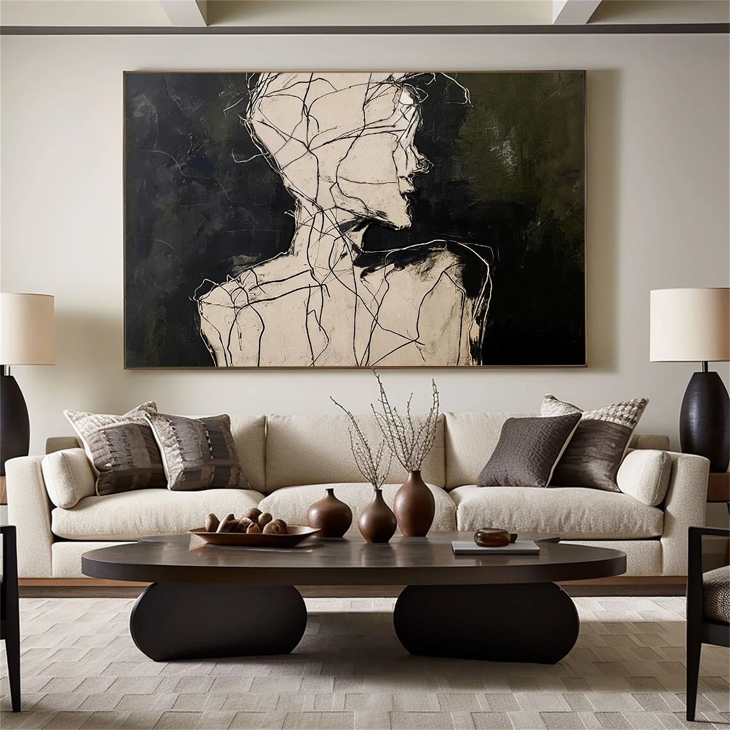 Abstract Portrait Wall Art #AP109