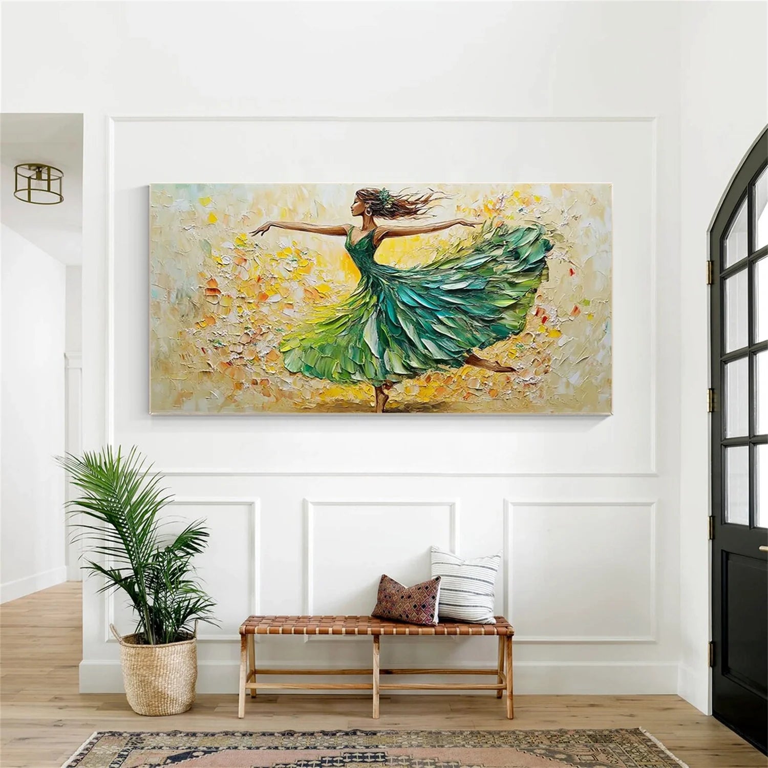 Abstract Portrait Textured Wall Art #AP058
