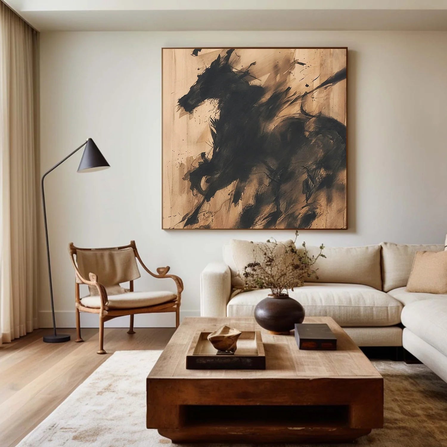 Abstract Animal Horse Wall Art #AL175