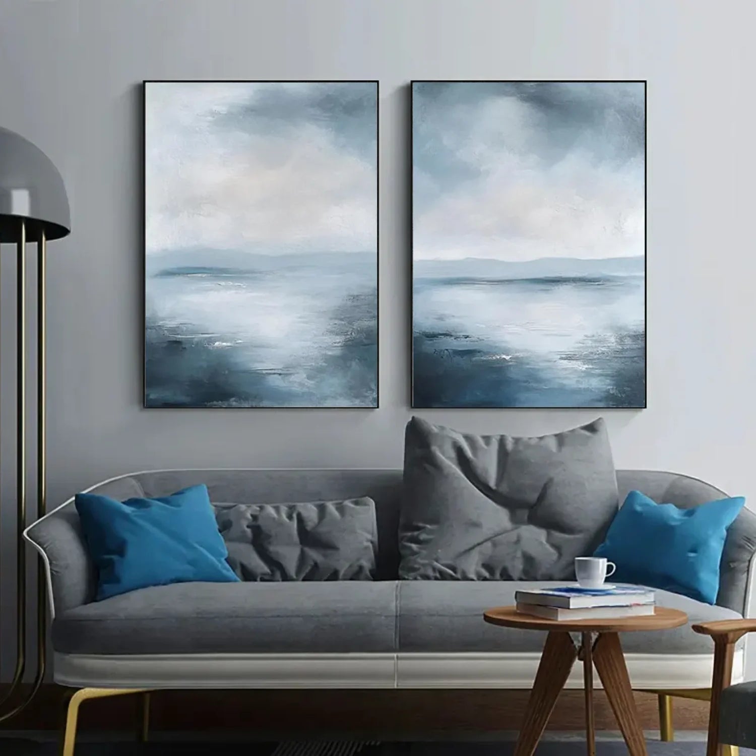 Sea & Sky Abstract Wall Art Set of 2 #MS253