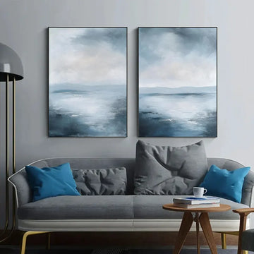 Sea & Sky Abstract Wall Art Set of 2 #MS253