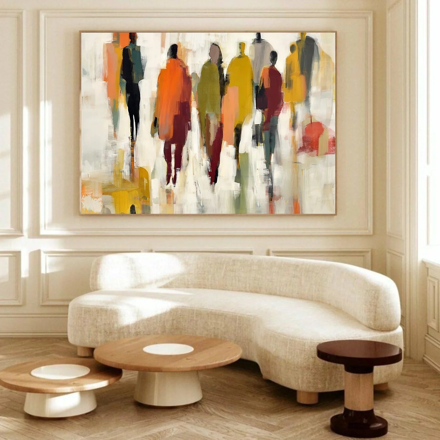 Colorful Abstract Portrait Wall Art #AP088