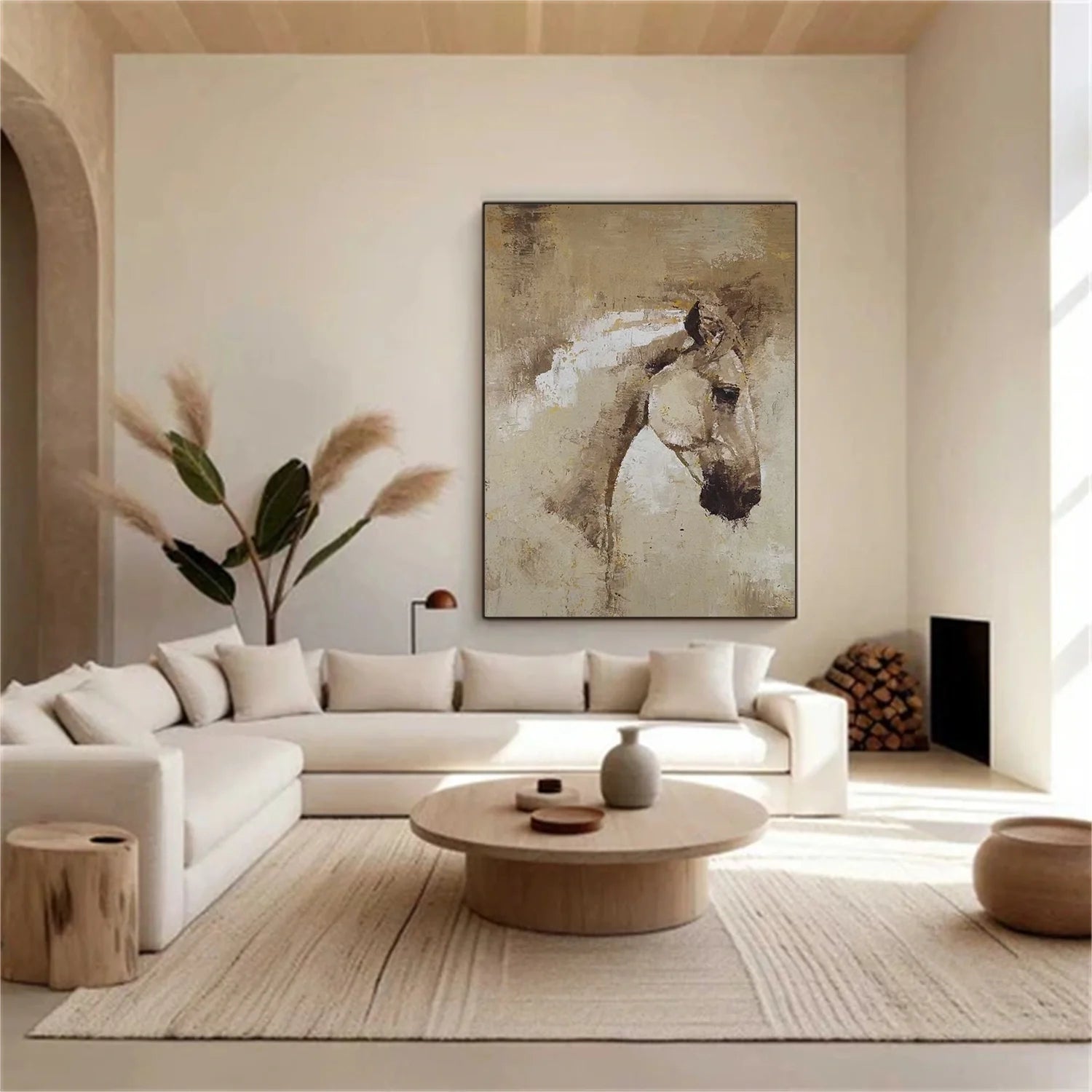 Abstract Animal Horse Wall Art #AL119