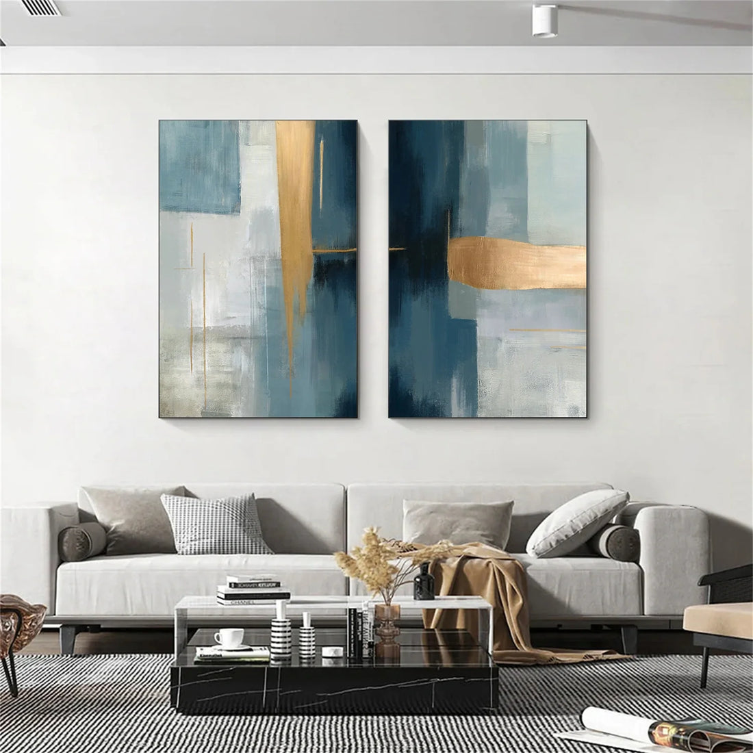 Abstract Set of 2 Canvas Art #WS588