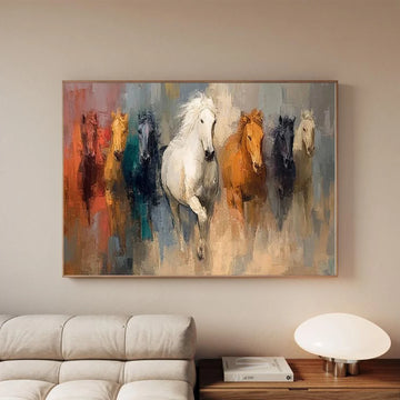 Abstract Animal Horse Wall Art #AL186