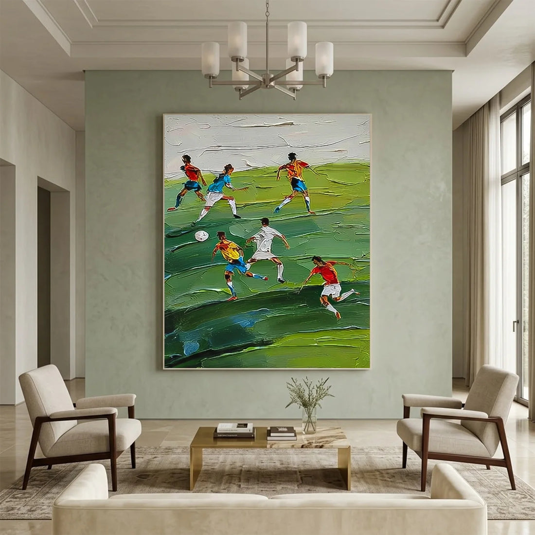Football Sport Textured Wall Art #SA096