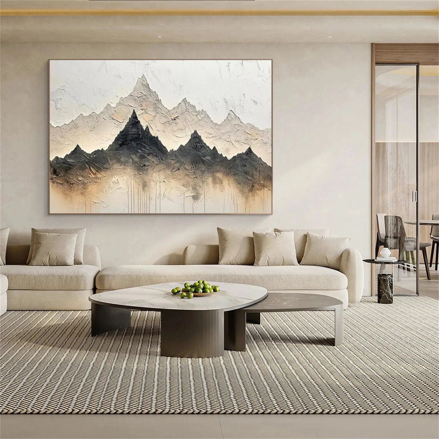 Minimalist Mountain Canvas Art #MM363