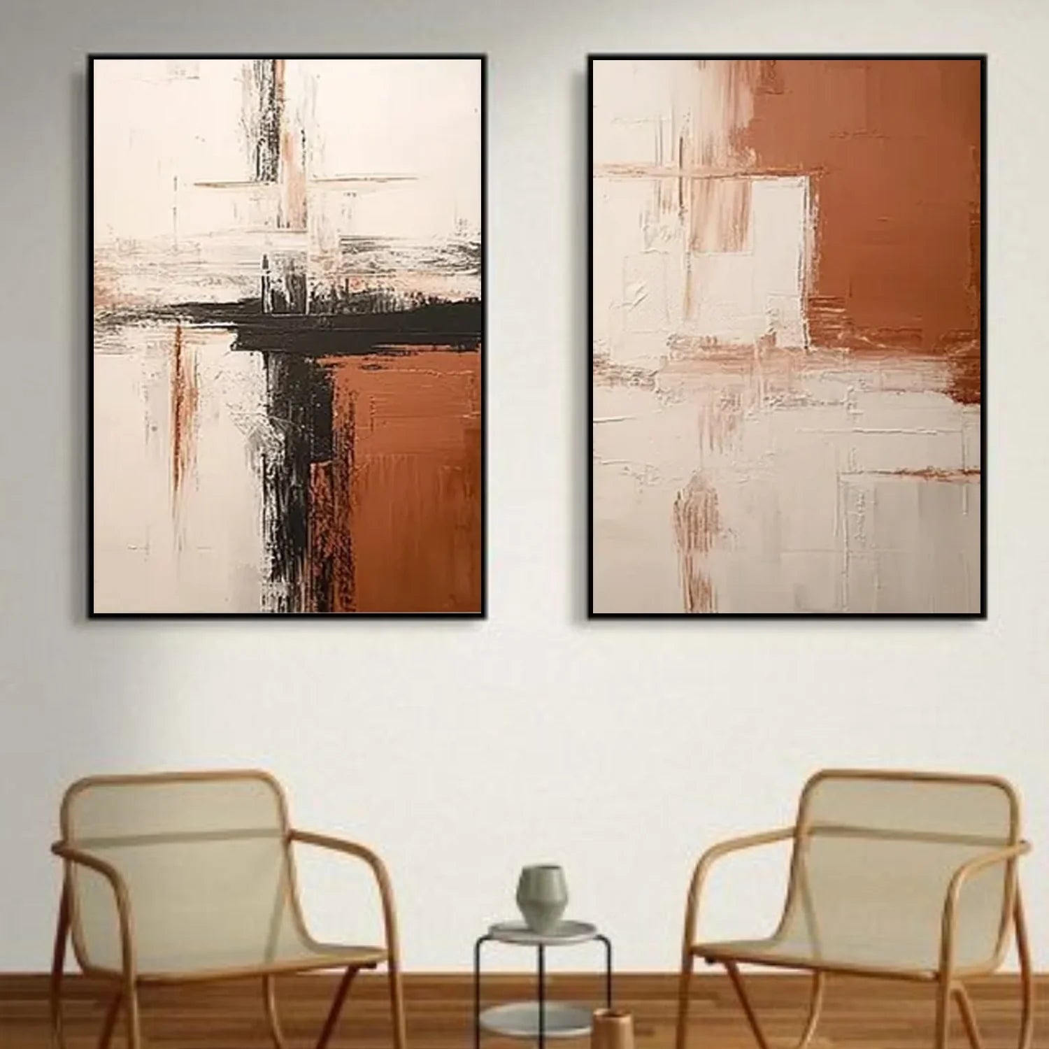 Abstract Canvas Art Set of 2 #WS1019