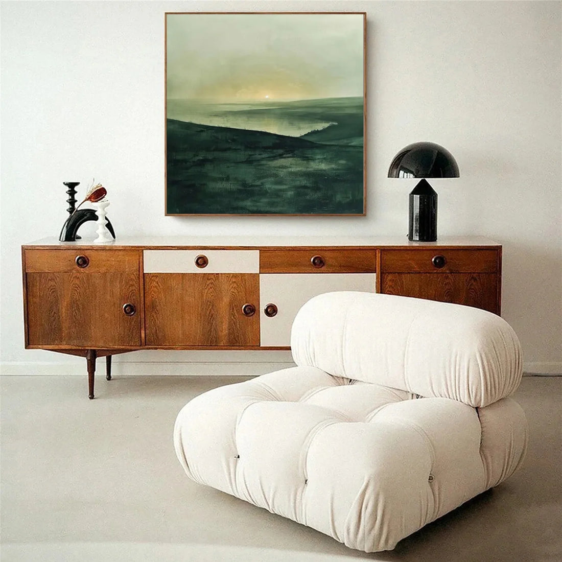 Green Minimalist Canvas Art #GT047