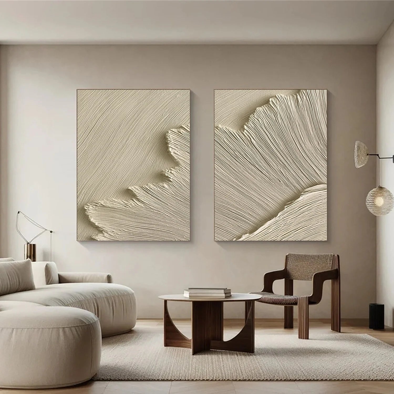 Sea & Sky Minimalist Textured Wall Art Set of 2 #MS248