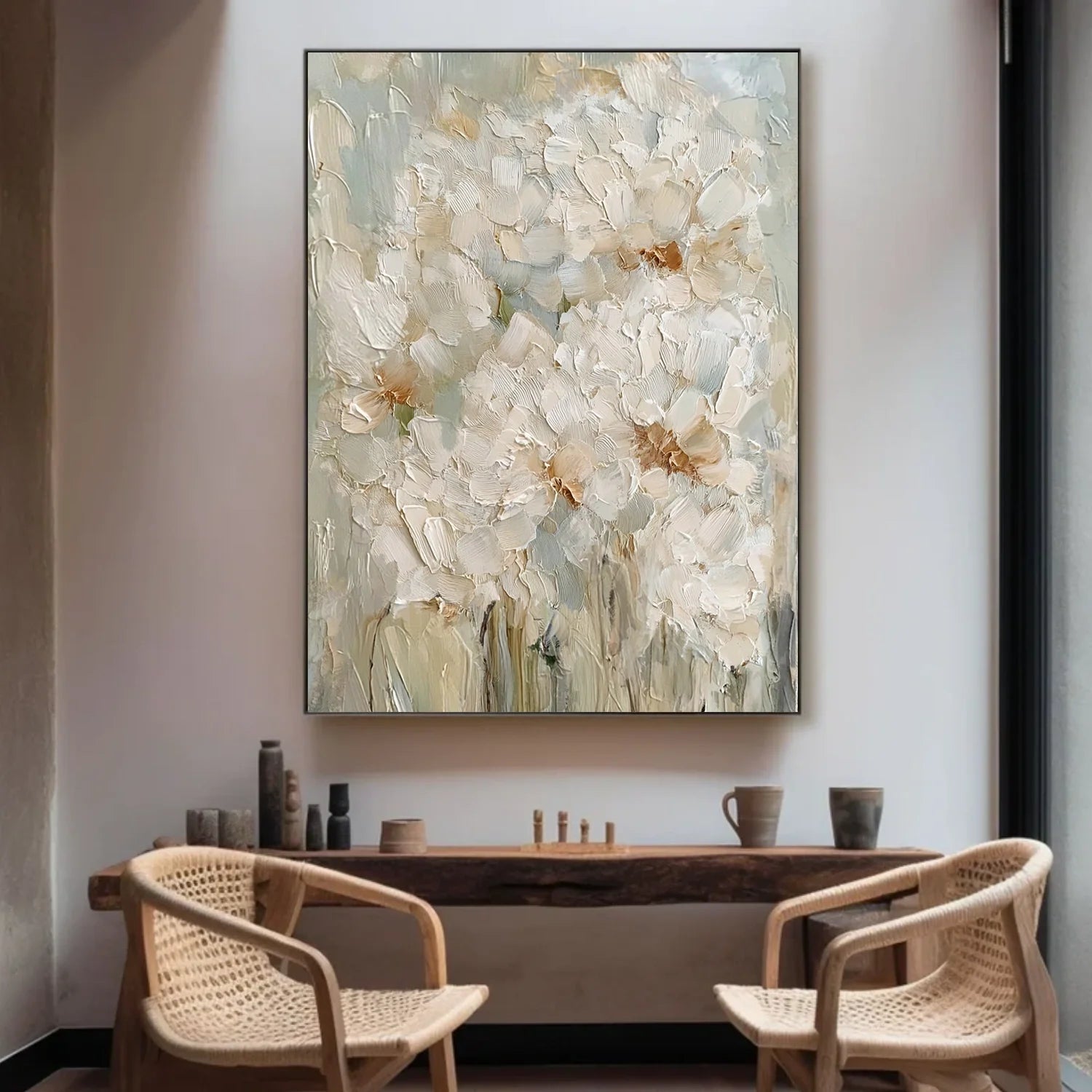 Flower & Tree Abstract Textured Wall Art #ML239