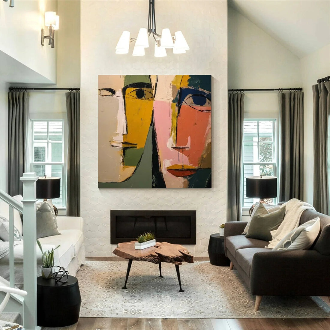 Abstract Portrait Wall Art #AP068