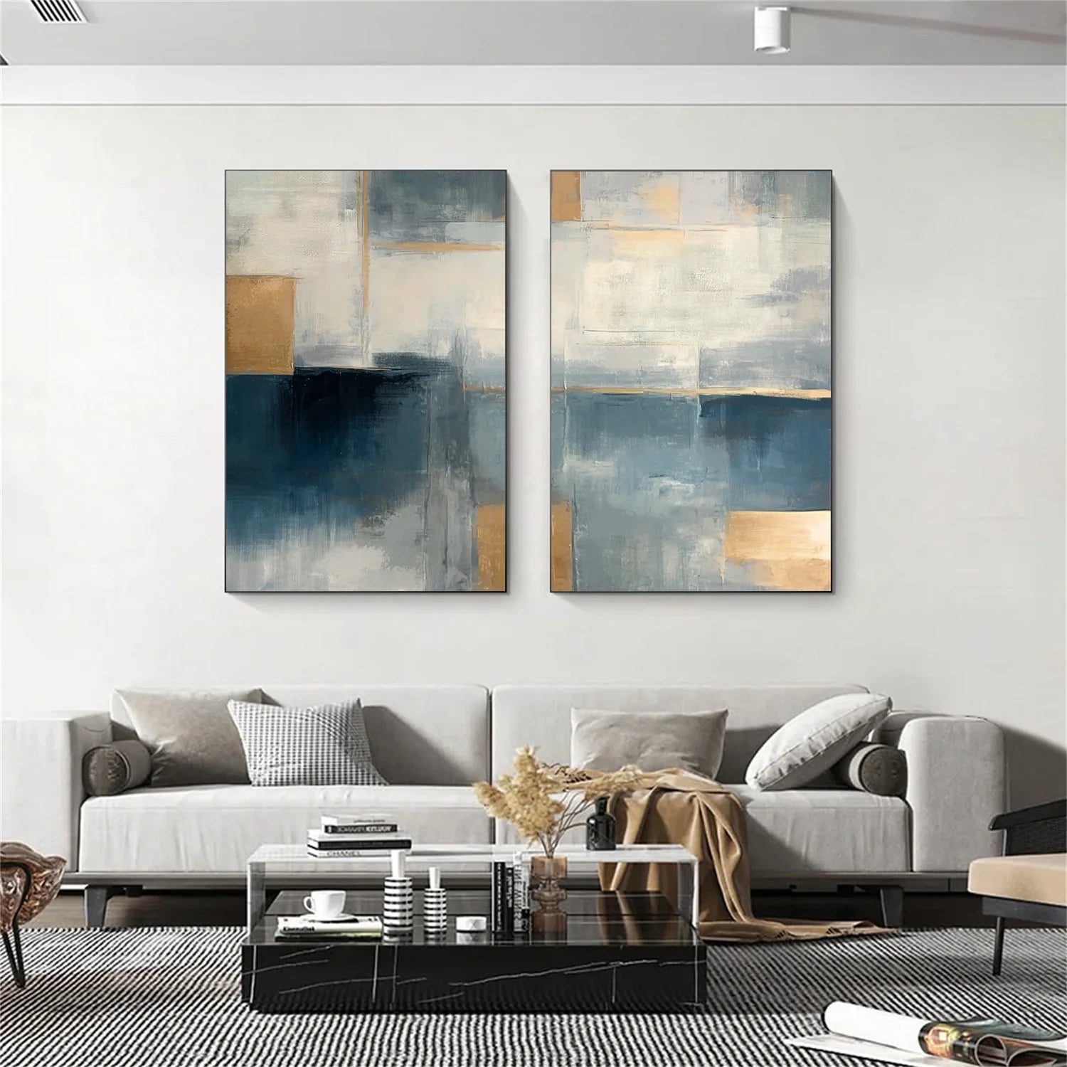 Abstract Set of 2 Canvas Art #WS590