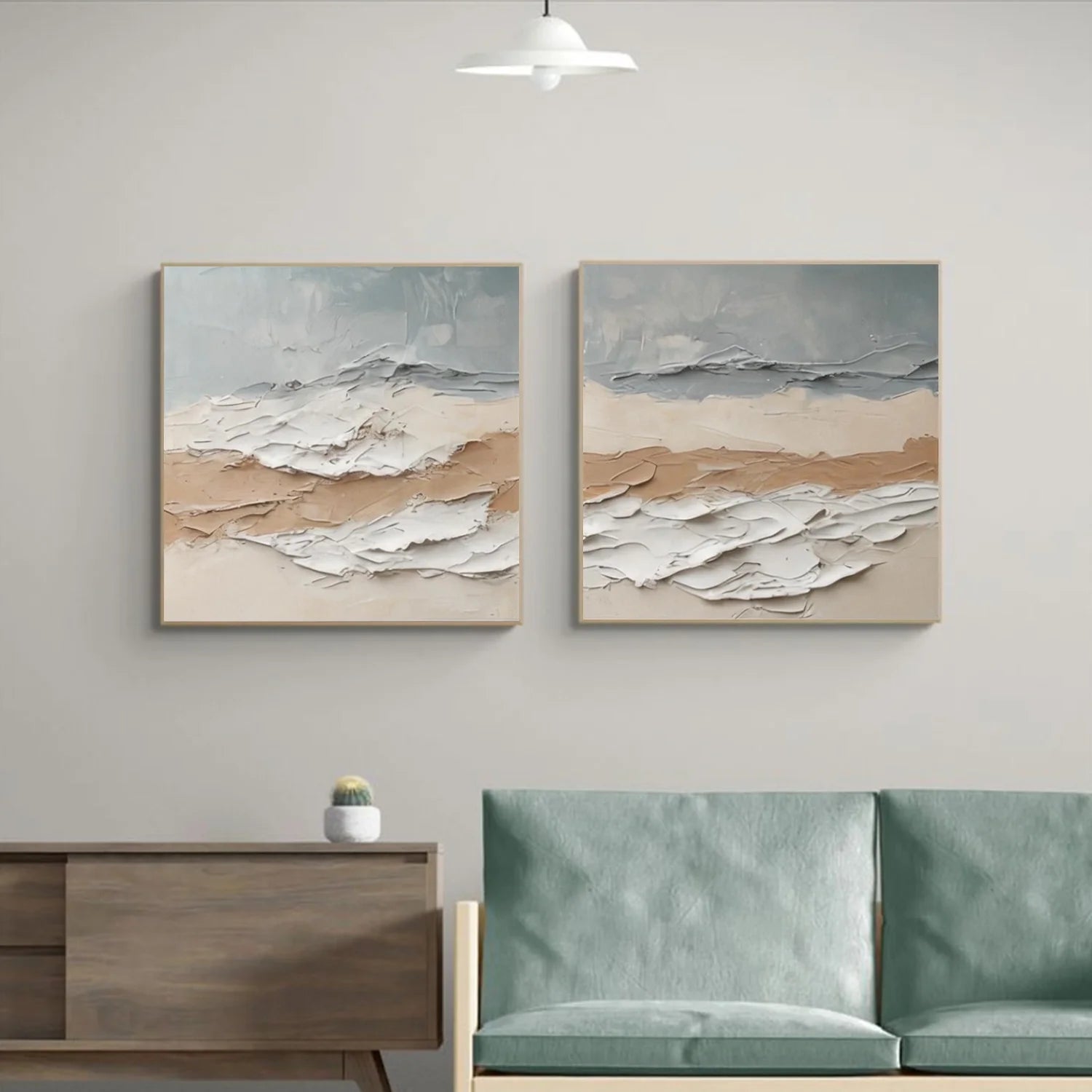 Abstract Textured Canvas Art Set of 2 #WS1042