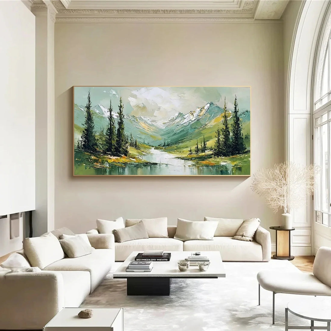 Abstract Mountain Canvas Art #MM395