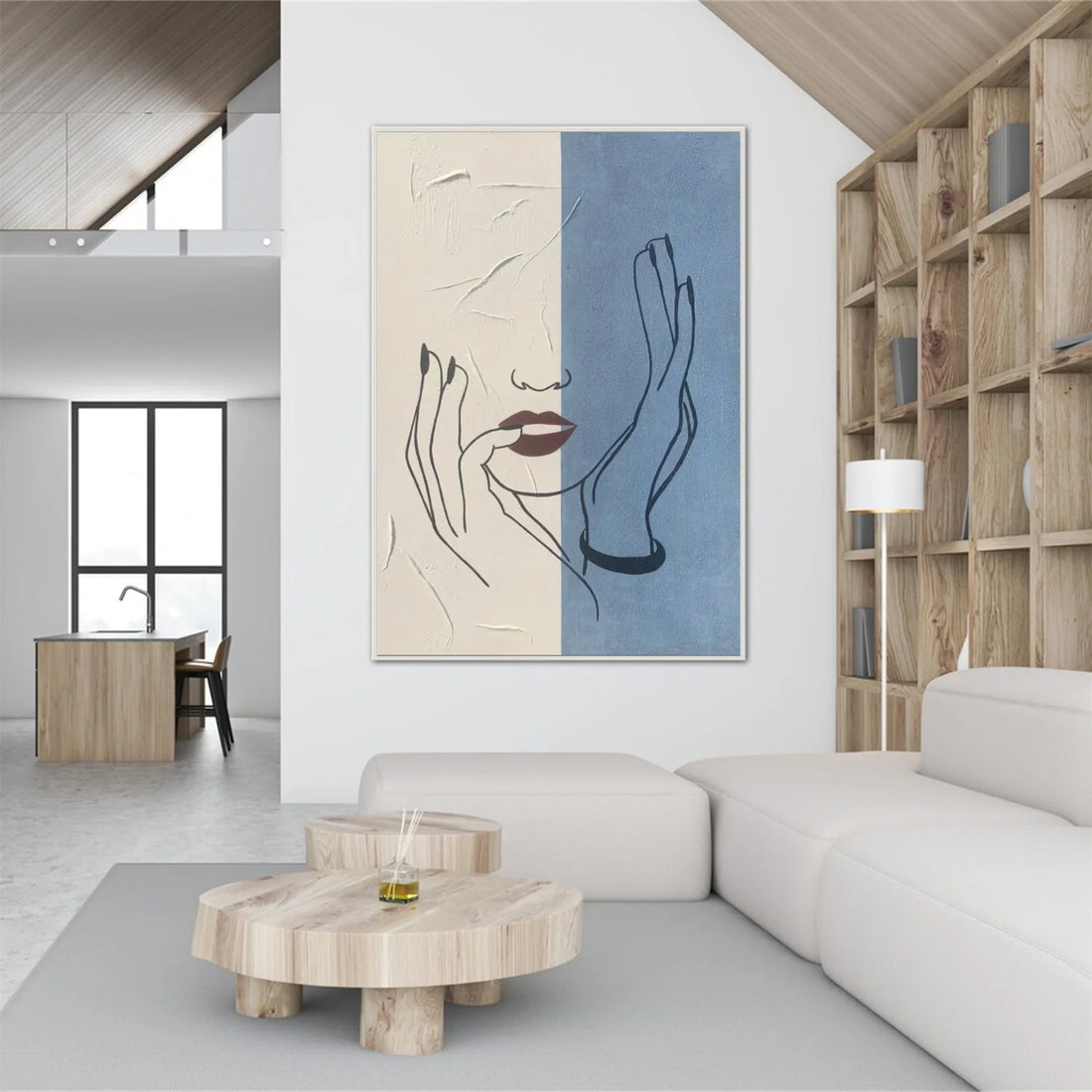 Abstract Portrait Wall Art #AP074