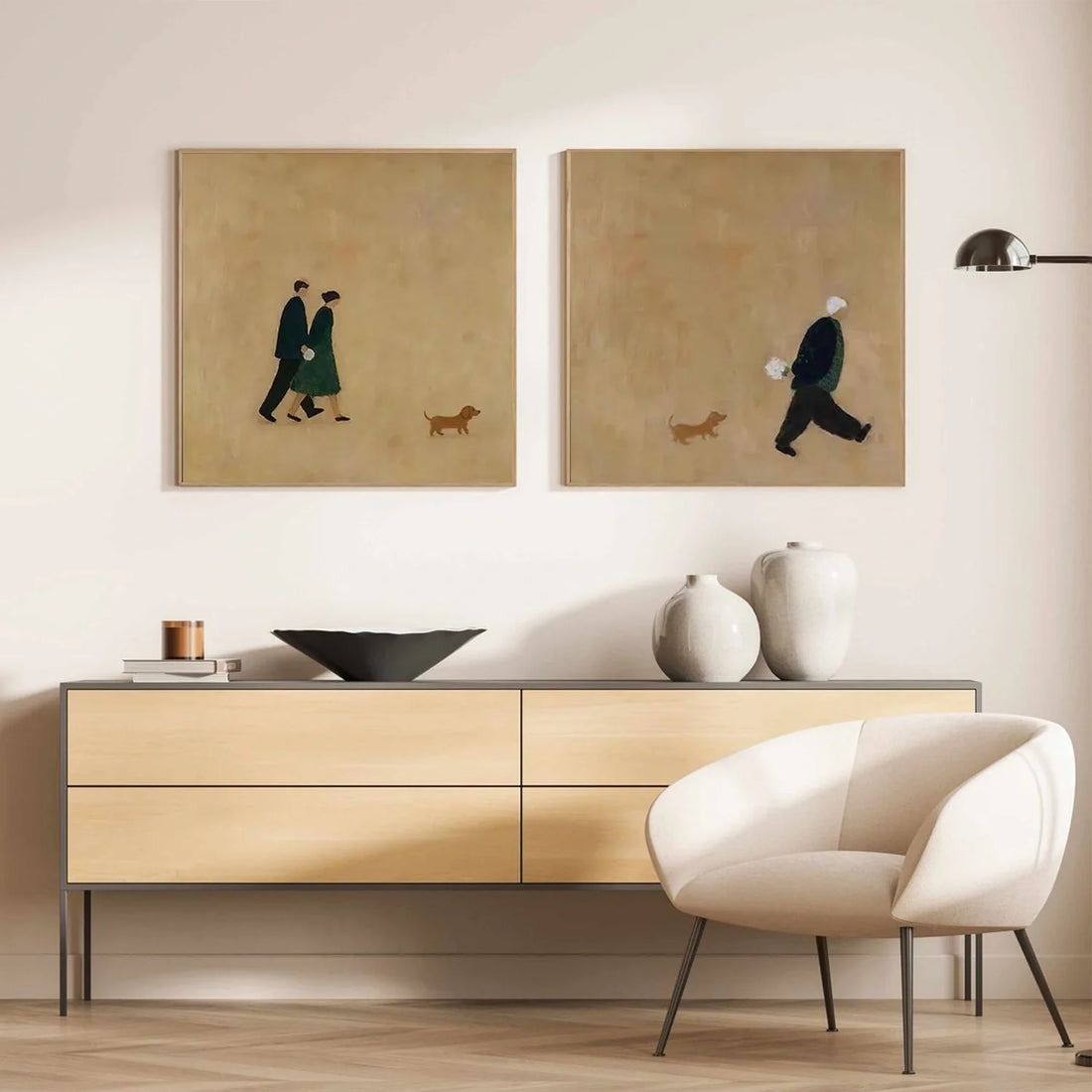 Abstract Portrait Wall Art Set of 2 #AP106