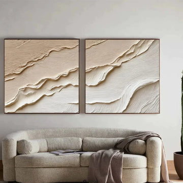 Minimalist Textured Canvas Art Set of 2 #MM378